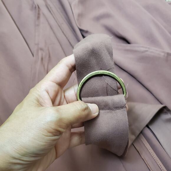 Francesca's Mauvy Plum Knit Belted Cardigan Duster Sz Small NWT Bohemian - Picture 9 of 11